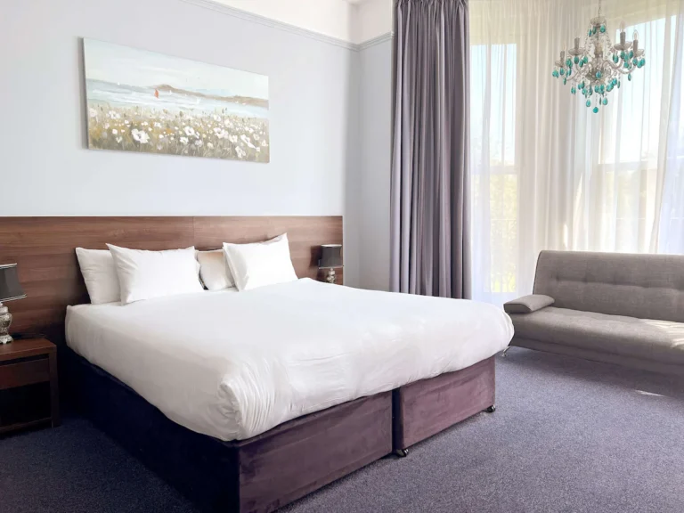 Kamer van The View Hotel Folkestone, hondvriendelijke overnachting aan zee na de oversteek